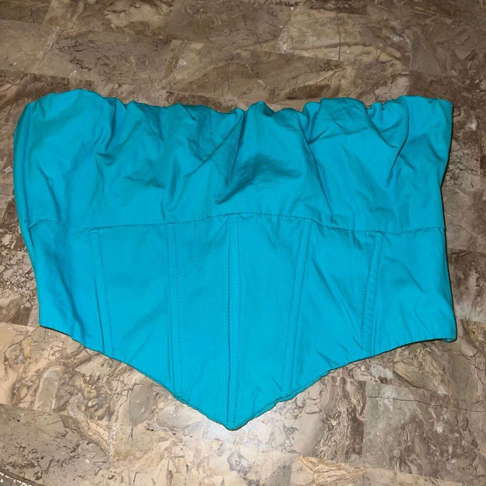 Princess Polly tube top blue size 8 M